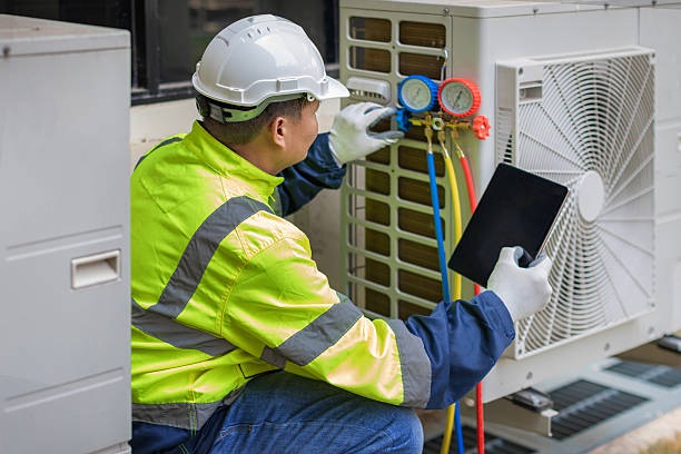 Professional Hvac technician working in Hereford, PA